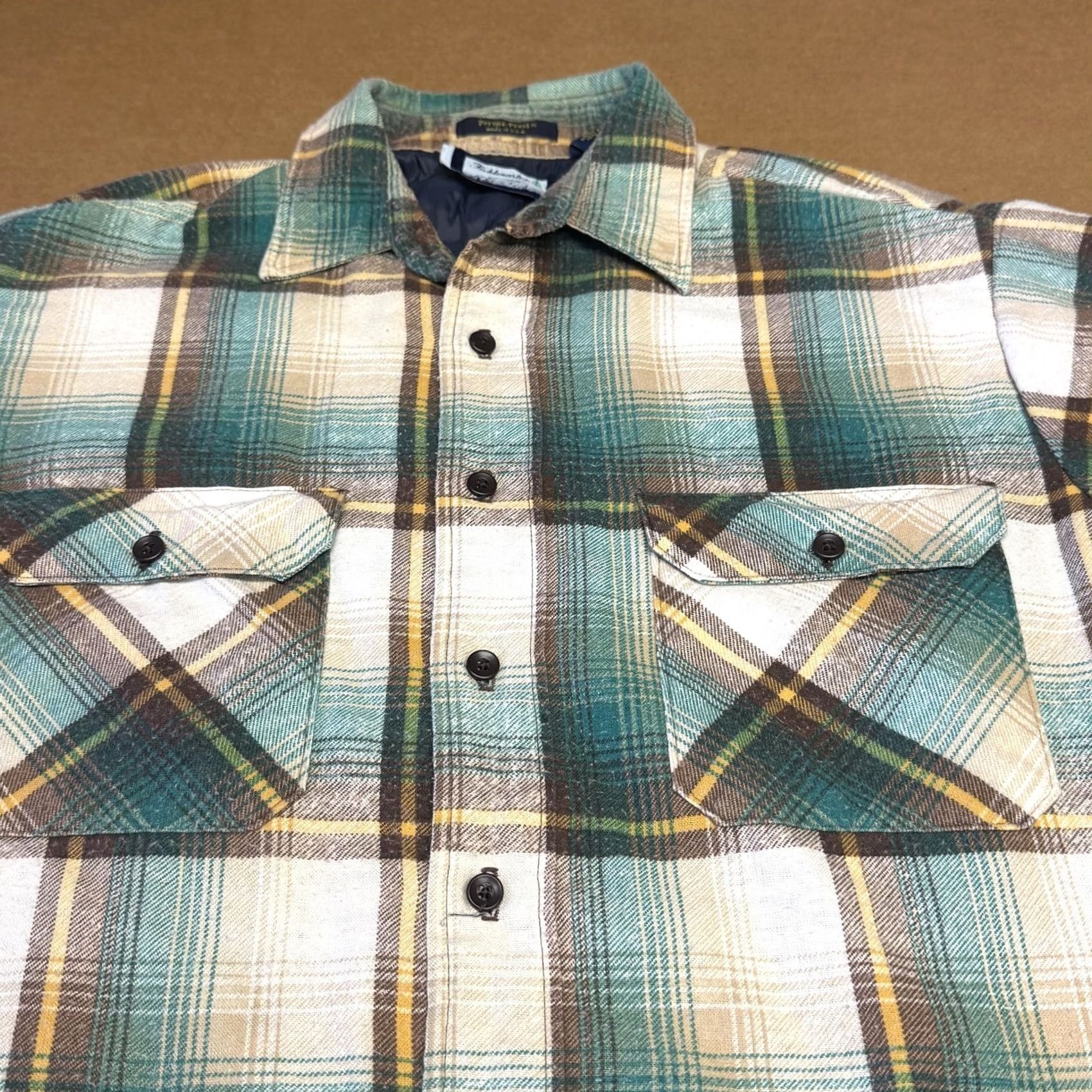 Vintage VINTAGE Fieldmaster Jacket Mens LT Plaid Quilted Flannel Lined Made USA 90s Jacket Shirt Workwear Camouflage Green Mens LT Size US L / EU 52-54 / 3 - 2 Thumbnail