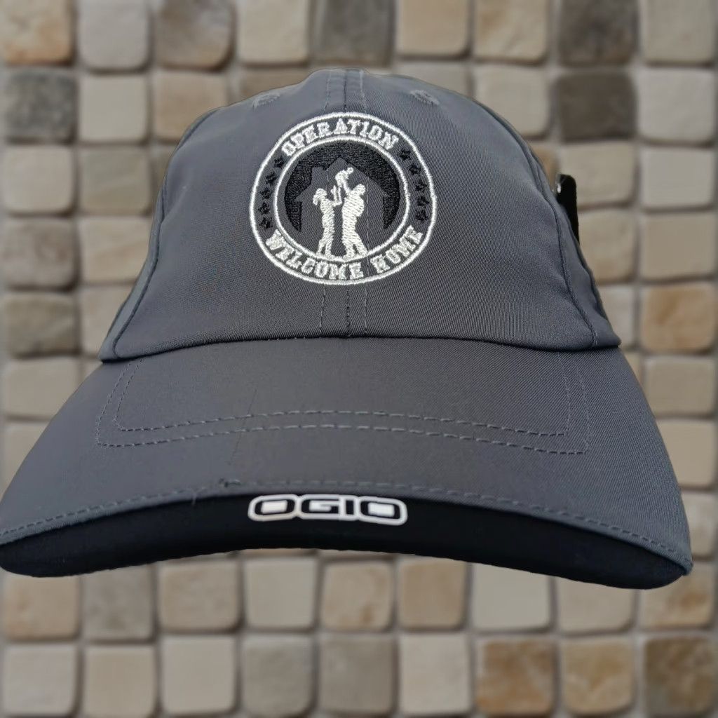 Vintage OGIO Hat Strap Back Cap Operation Welcome Home West Virginia Veterans Military Gray Performance One Size Men Size ONE SIZE - 1 Thumbnail