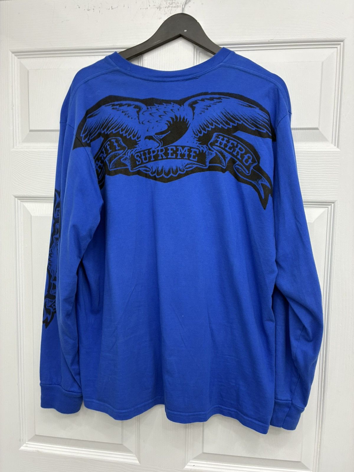 Supreme Supreme Antihero Eagle L/S Tee Blue Size US L / EU 52-54 / 3 - 2 Thumbnail