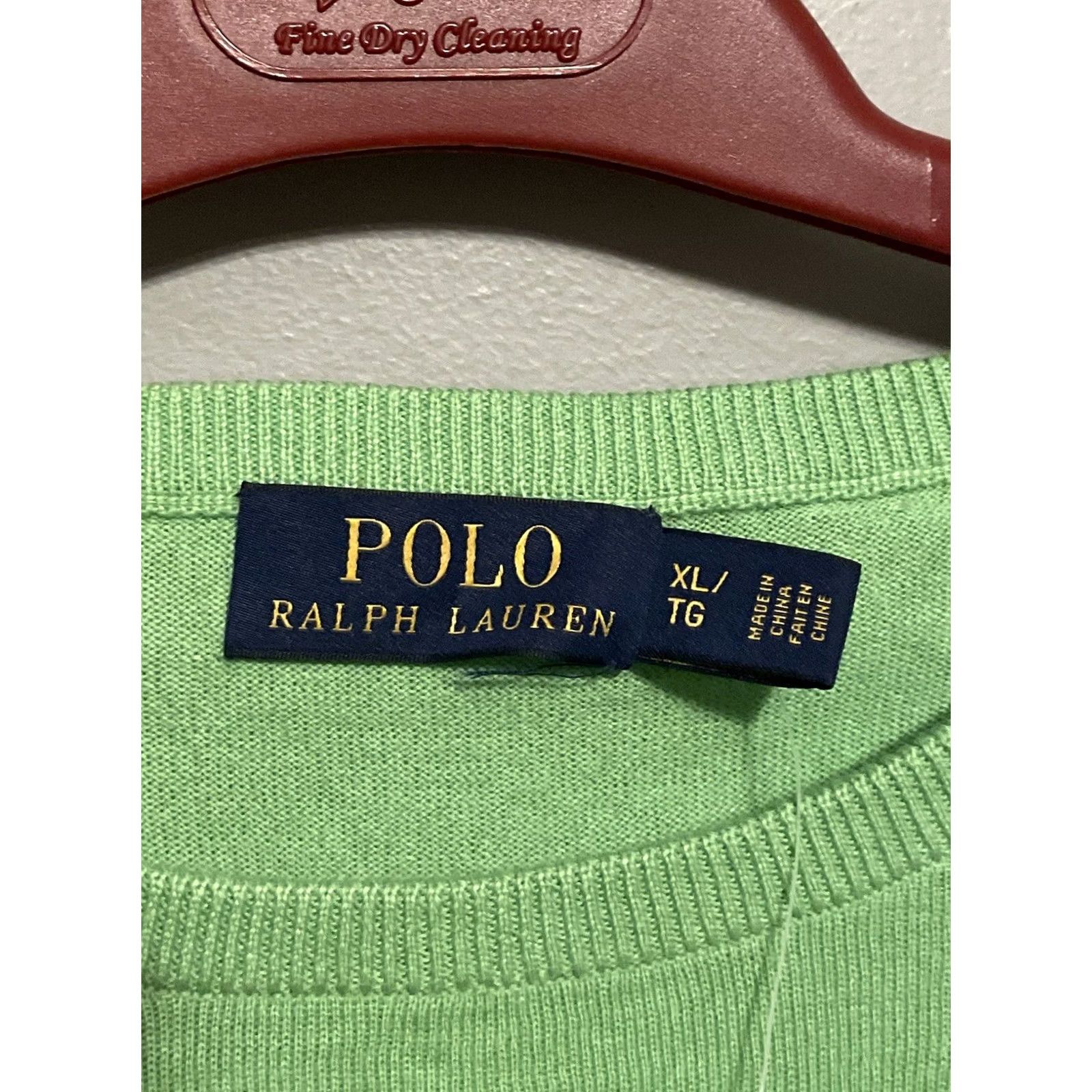 Polo Ralph Lauren Polo Ralph Lauren Sweatshirt Long Sleeve Green XL Crew Neck Cotton NWT Pullover Mens Athletic All Seasons Classic Fit Polo Ralph Lauren Shirt Size US XL / EU 56 / 4 - 4 Thumbnail