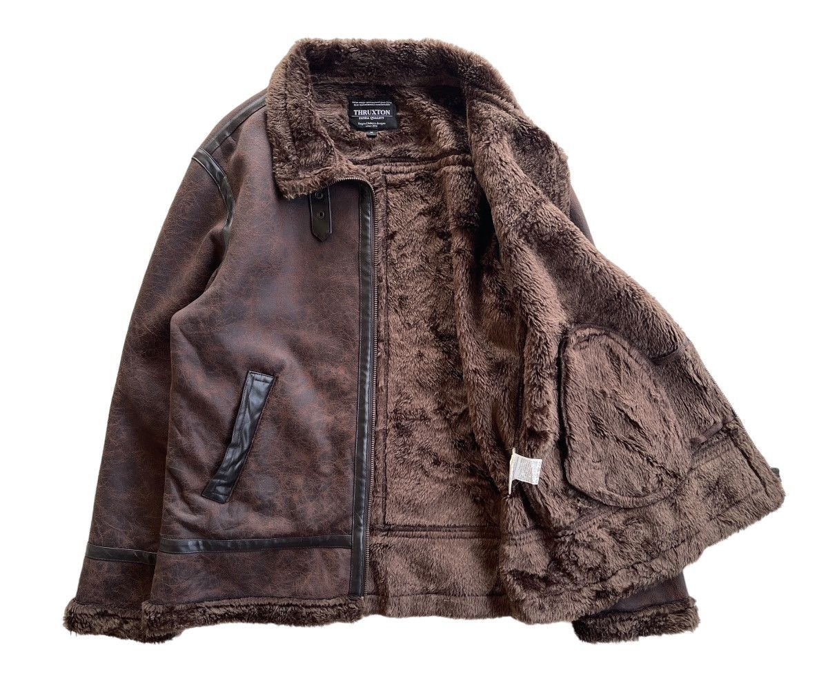 Japanese Brand Thruxton Faux Fur Shearling Polyester Jacket Size US M / EU 48-50 / 2 - 6 Thumbnail