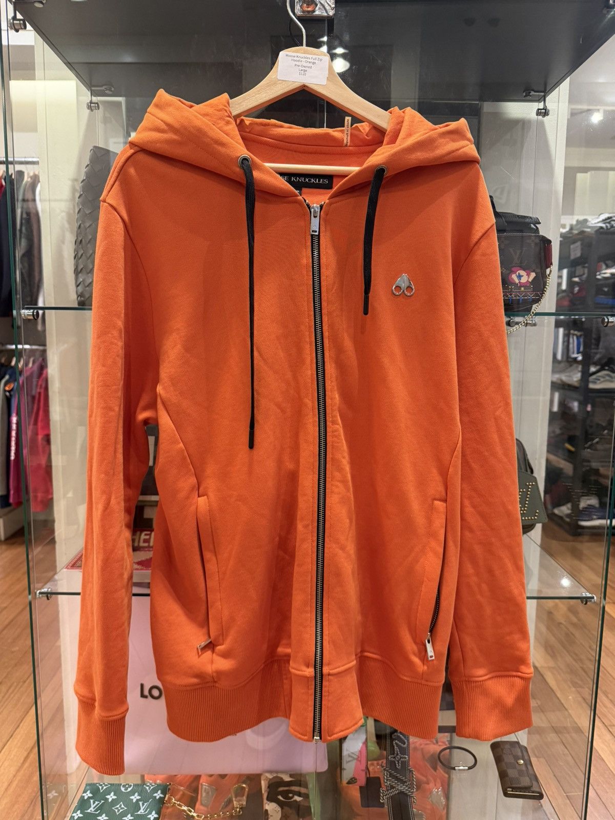 Moose Knuckles Moose Knuckles Full Zip Hoodie - Orange Size US M / EU 48-50 / 2 - 1 Thumbnail