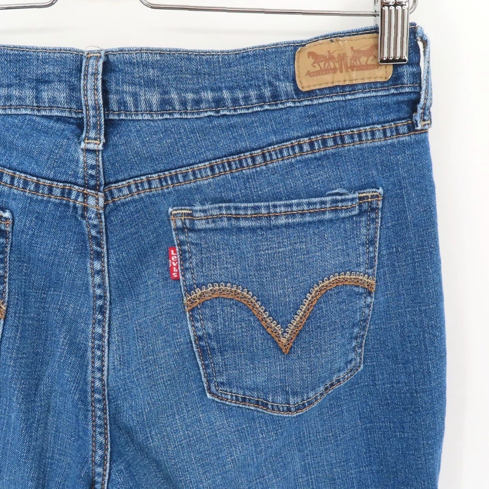 Levi's Levi's Jeans Women 4 Regular 515 Bootcut Blue Denim 5-Pocket Pockets Cotton Blend W27 L32 Pant Size 27" / US 4 / IT 40 - 7 Thumbnail