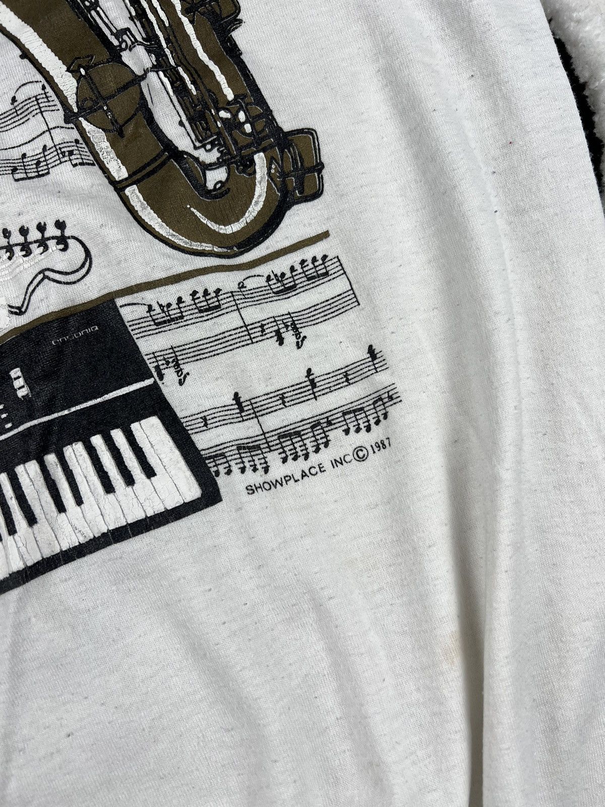 Band Tees Vintage New York Music 1987 Single Stitch Y2K Tee Shirt Size US XL / EU 56 / 4 - 5 Thumbnail