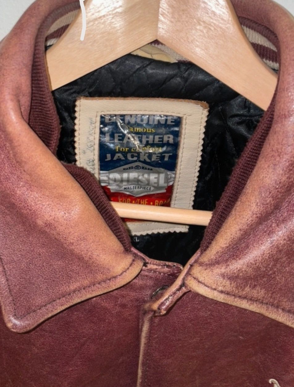 Diesel Diesel Vintage 90’s Leather bomber Jacket made in italy Size US M / EU 48-50 / 2 - 3 Thumbnail