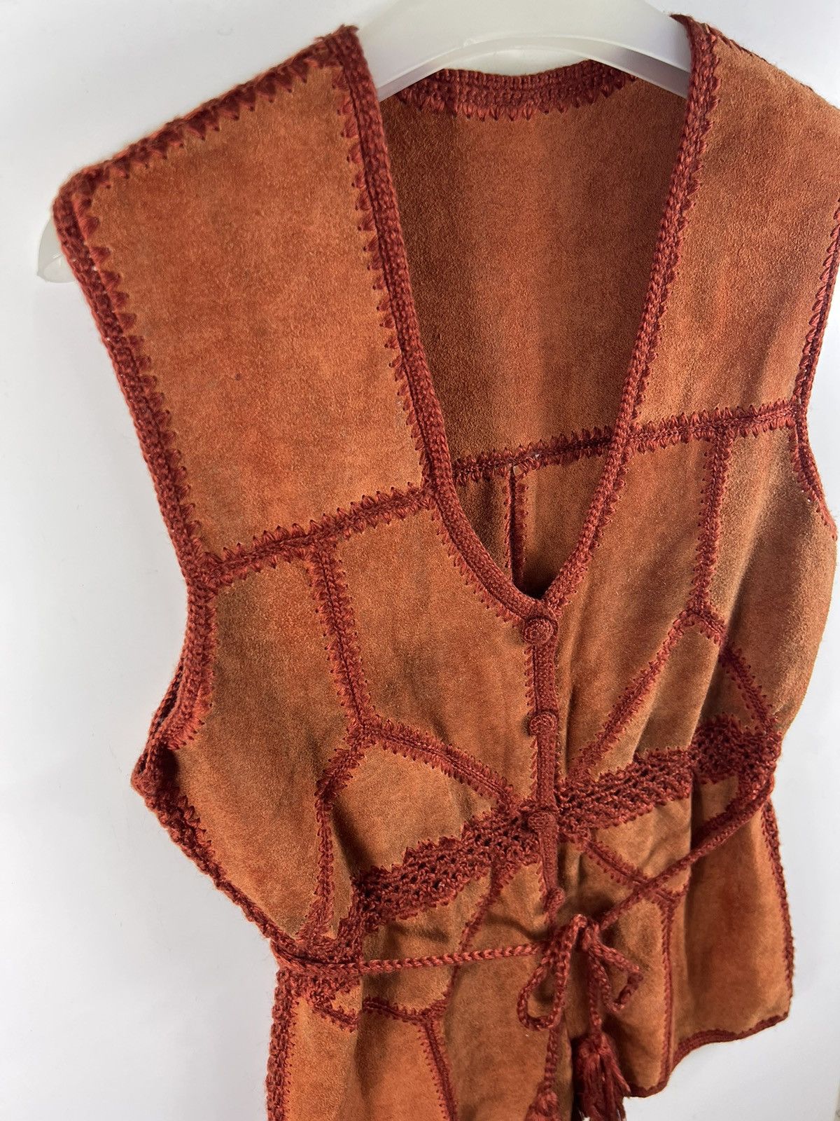 Leather 🔥 Suede Leather Sleeveless button up dresses Size M / US 6-8 / IT 42-44 - 6 Thumbnail