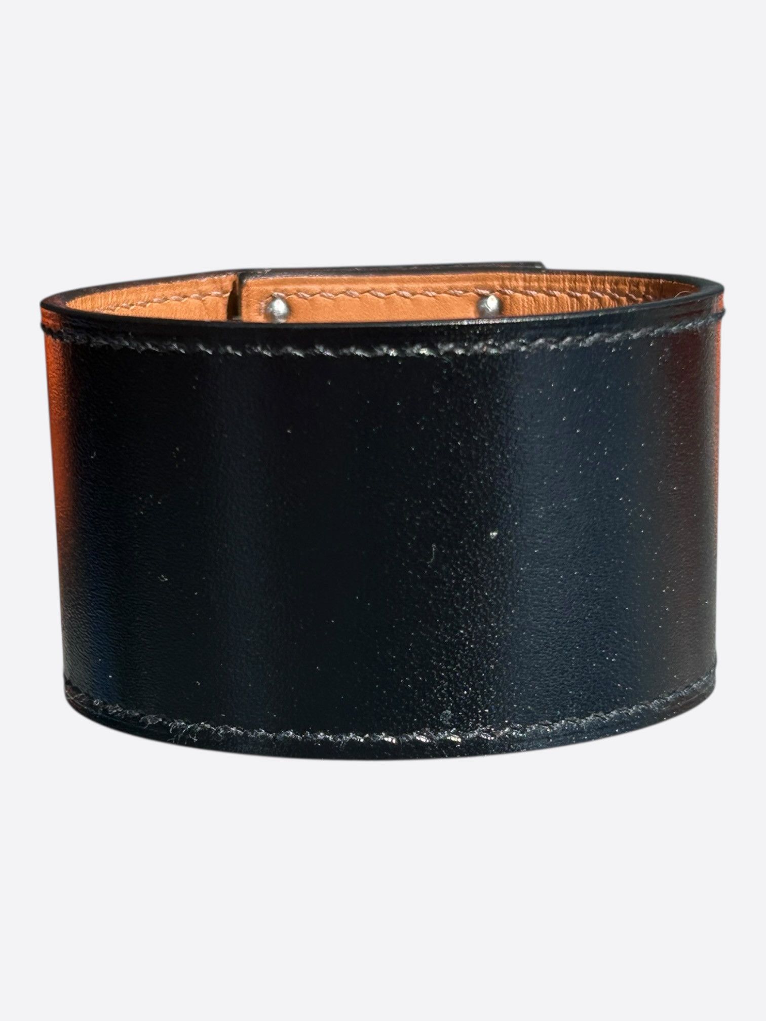 Hermes Hermes Black Box Leather & Palladium Hardware Kelly Bracelet Size ONE SIZE - 2 Thumbnail