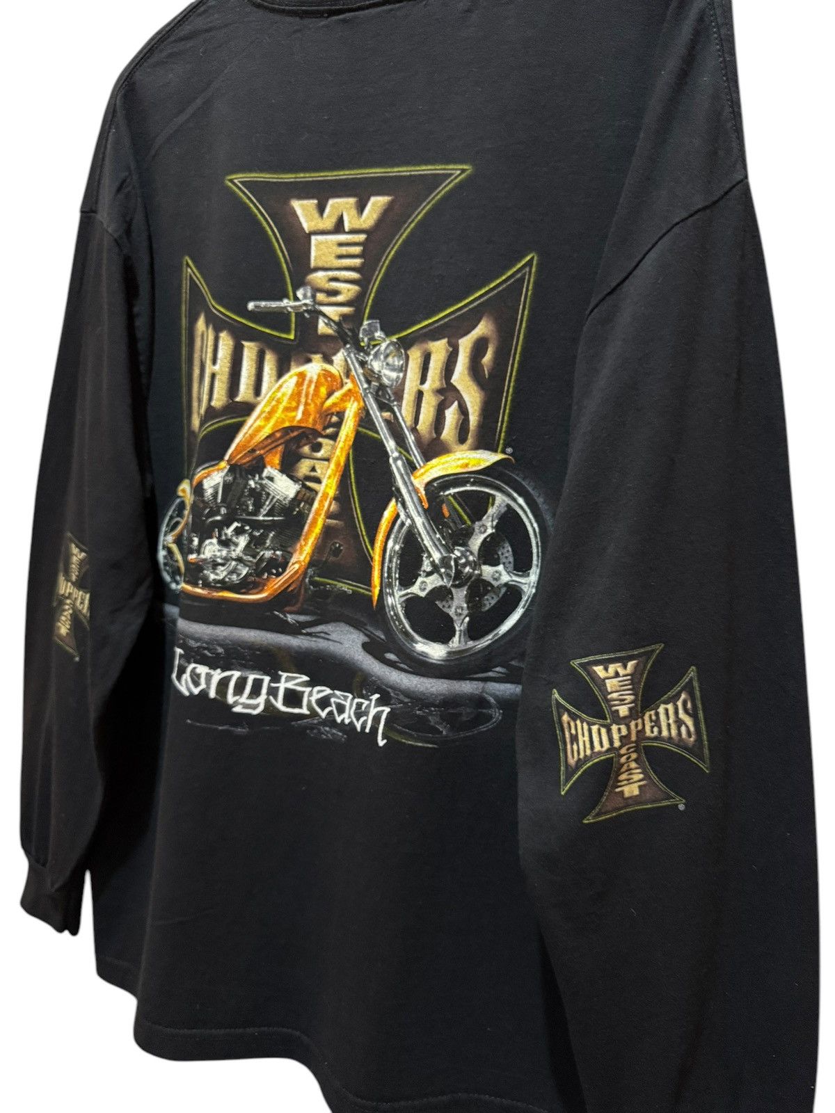 West Coast Choppers Vintage West Cost Chopper Long Beach Long Sleeve Tshirt Size US XL / EU 56 / 4 - 3 Thumbnail