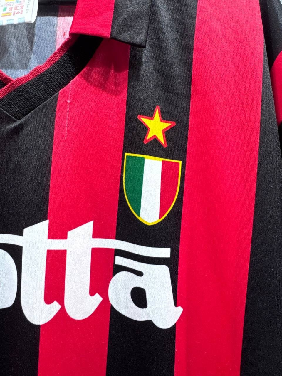 Adidas 1992-93 AC Milan Serie -A Home Football Jersey Shirt Size US XL / EU 56 / 4 - 3 Thumbnail
