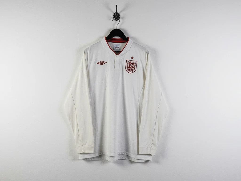 Umbro Umbro England 2012 Home Jersey Long Sleeve White XXL Tailor Size US XXL / EU 58 / 5 - 1 Thumbnail