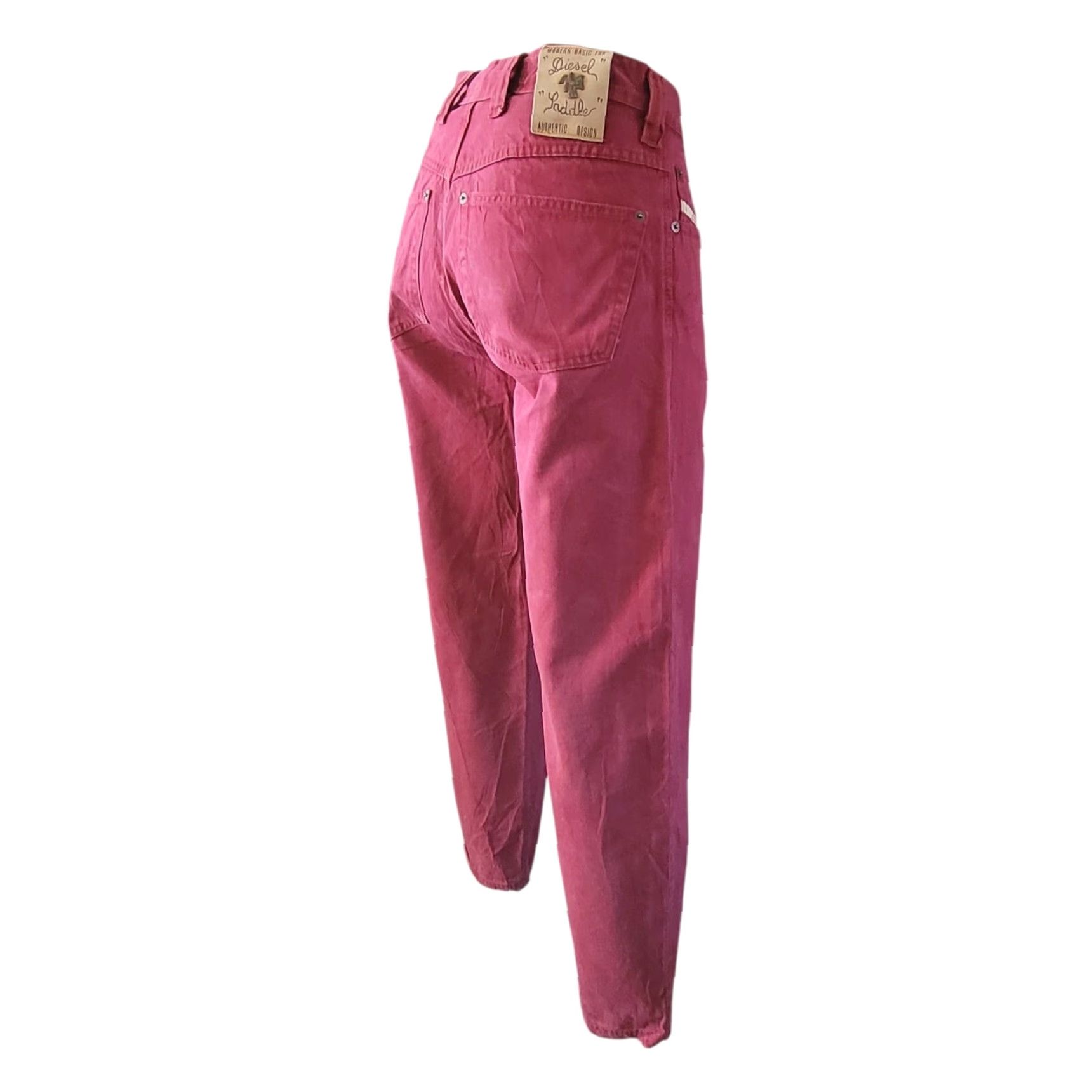 Diesel Diesel Saddle Vintage Red Jeans – W28 L29 – Italy | Women | Regular | Jeans | Red | 28x29 | Saddle Series | Vintage | 90s? Size 28" / US 6 / IT 42 - 5 Thumbnail