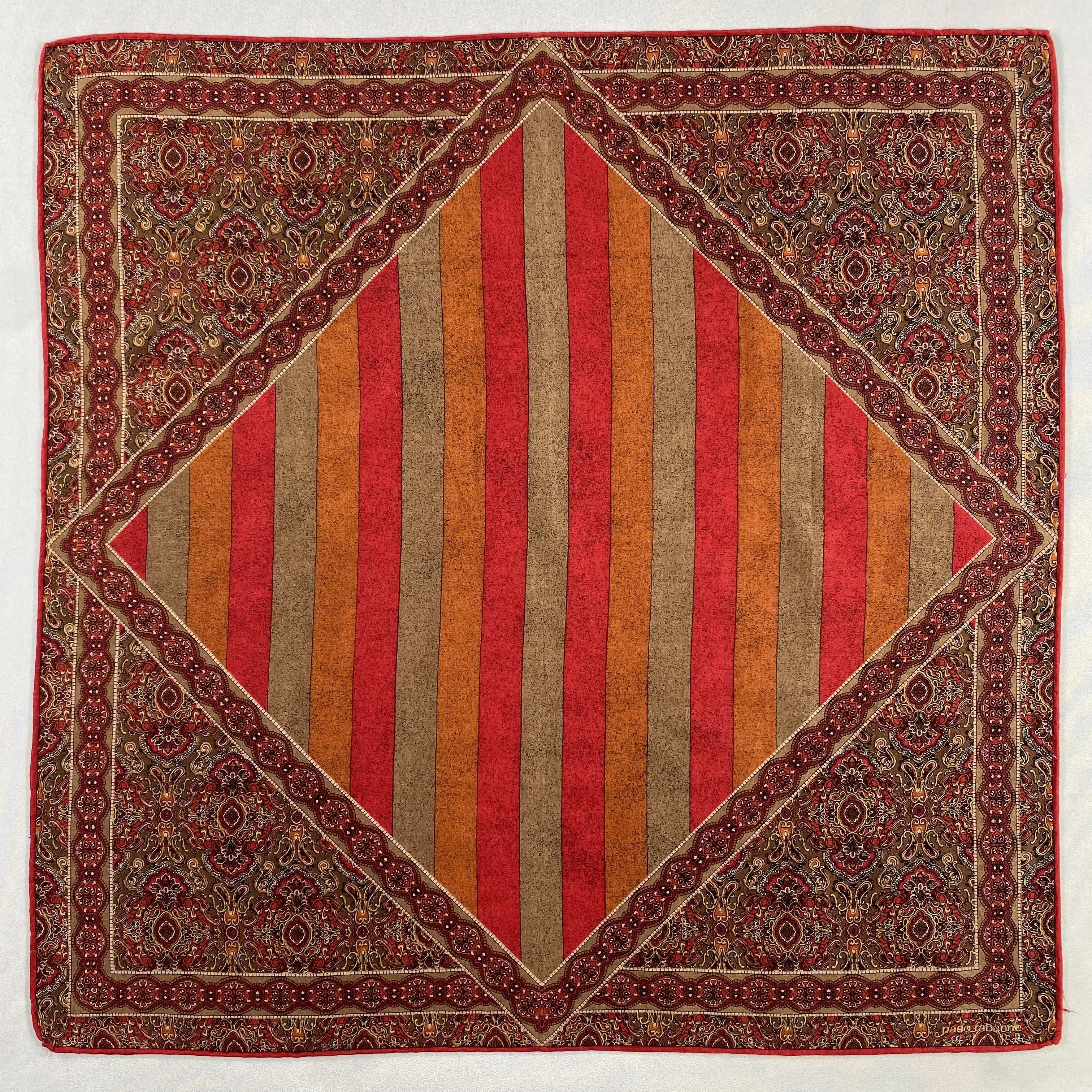 Vintage Paco Rabanne Handkerchief / Neckerchief / Bandana-P1164 Size ONE SIZE - 1 Thumbnail