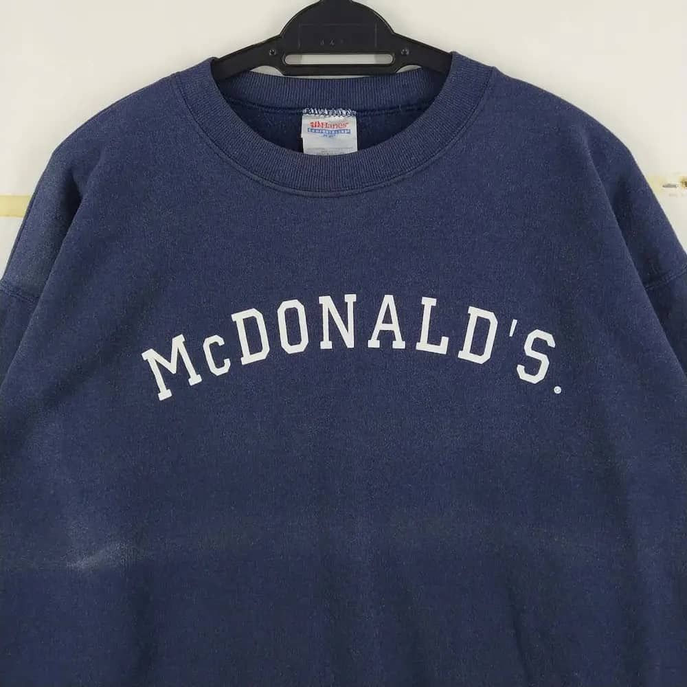 Hanes × Junk Food × Vintage Vintage McDonald's Big Spell Out Logo By Hanes Sun Faded Size US M / EU 48-50 / 2 - 2 Thumbnail