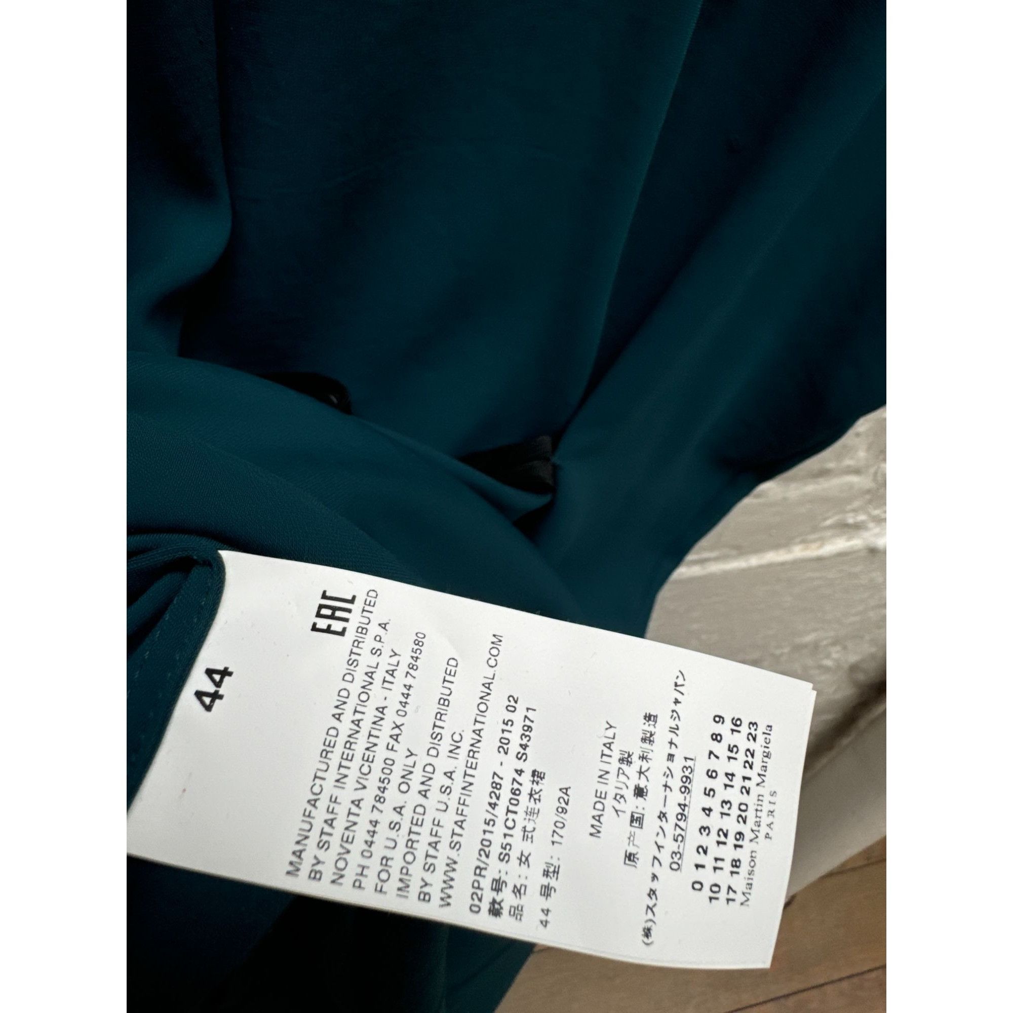 Maison Margiela Emerald Green Color 4 Stitches Dress Size L / US 10 / IT 46 - 6 Thumbnail