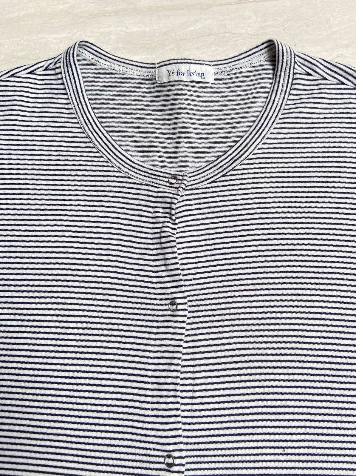 Y's × Yohji Yamamoto Y’S FOR LIVING Striped Long Cardigan Size US S / EU 44-46 / 1 - 11 Thumbnail