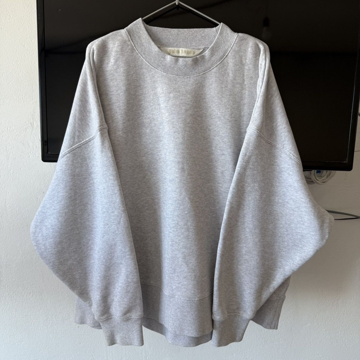 Palm Angels Palm Angels Big Logo Boxy Oversized Fit Sweatshirt Size US XL / EU 56 / 4 - 17 Thumbnail