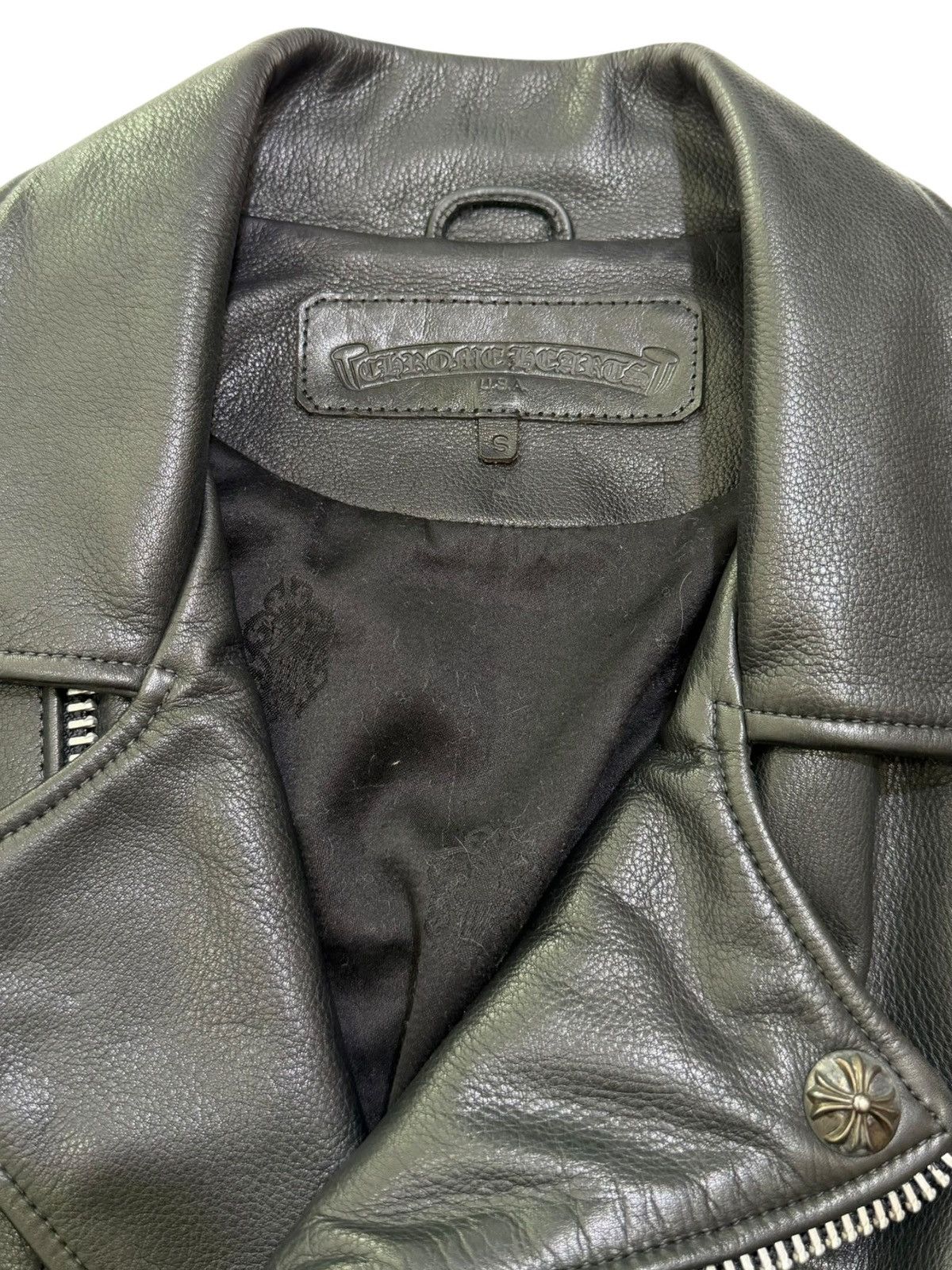 Chrome Hearts Chrome Hearts Leather Biker Jacket Size US S / EU 44-46 / 1 - 13 Thumbnail