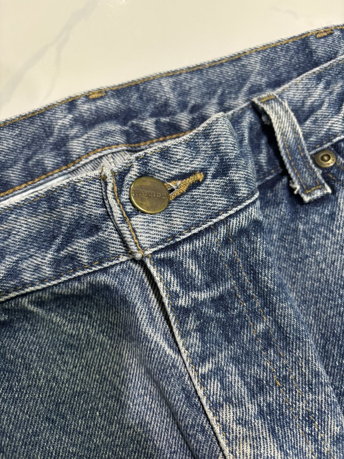 Carhartt Vintage CARHARTT Sand Wash Blue Jeans Size US 38 / EU 54 - 13 Thumbnail