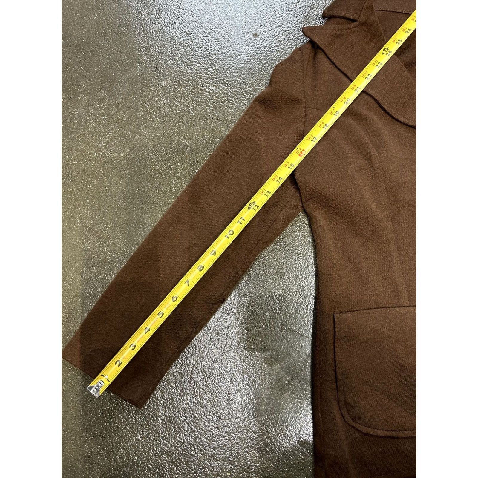 Vintage VINTAGE Queen Casuals Blazer Jacket Womens Small Brown Knit Single-Breasted Shirt Adult Small Brown Knit Size S / US 4 / IT 40 - 6 Thumbnail