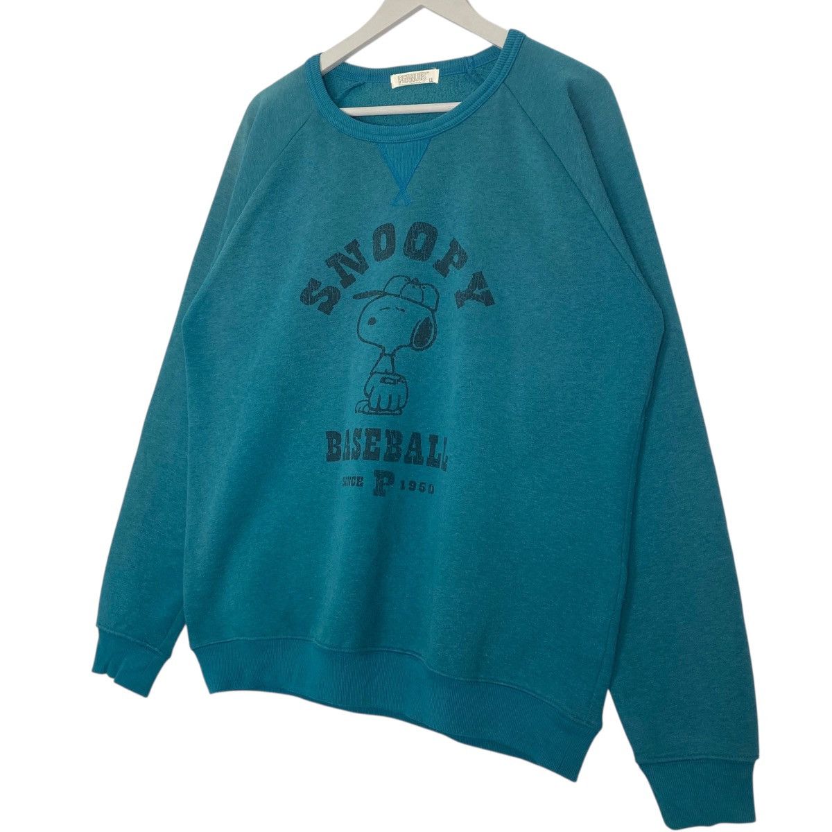 Vintage Vintage Peanuts Snoopy Crewneck Sweatshirt Blue Pullover SzL Size L / US 10 / IT 46 - 2 Thumbnail