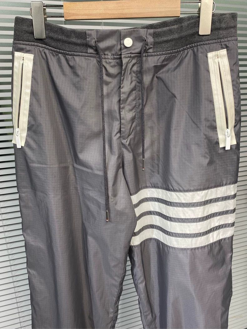 Thom Browne Thom Browne Size 2 Nylon trousers, classic four-striped cas Size US 30 / EU 46 - 7 Thumbnail