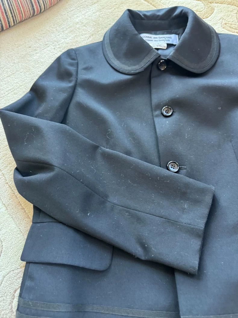 Comme des Garcons Cute Black Wool Blazer Jacket 2505-Nextarrow Size US M / EU 48-50 / 2 - 2 Thumbnail