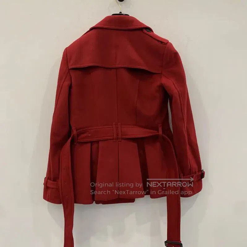 Burberry Burberry Red Wool Women's Coat. Size M / US 6-8 / IT 42-44 - 2 Thumbnail