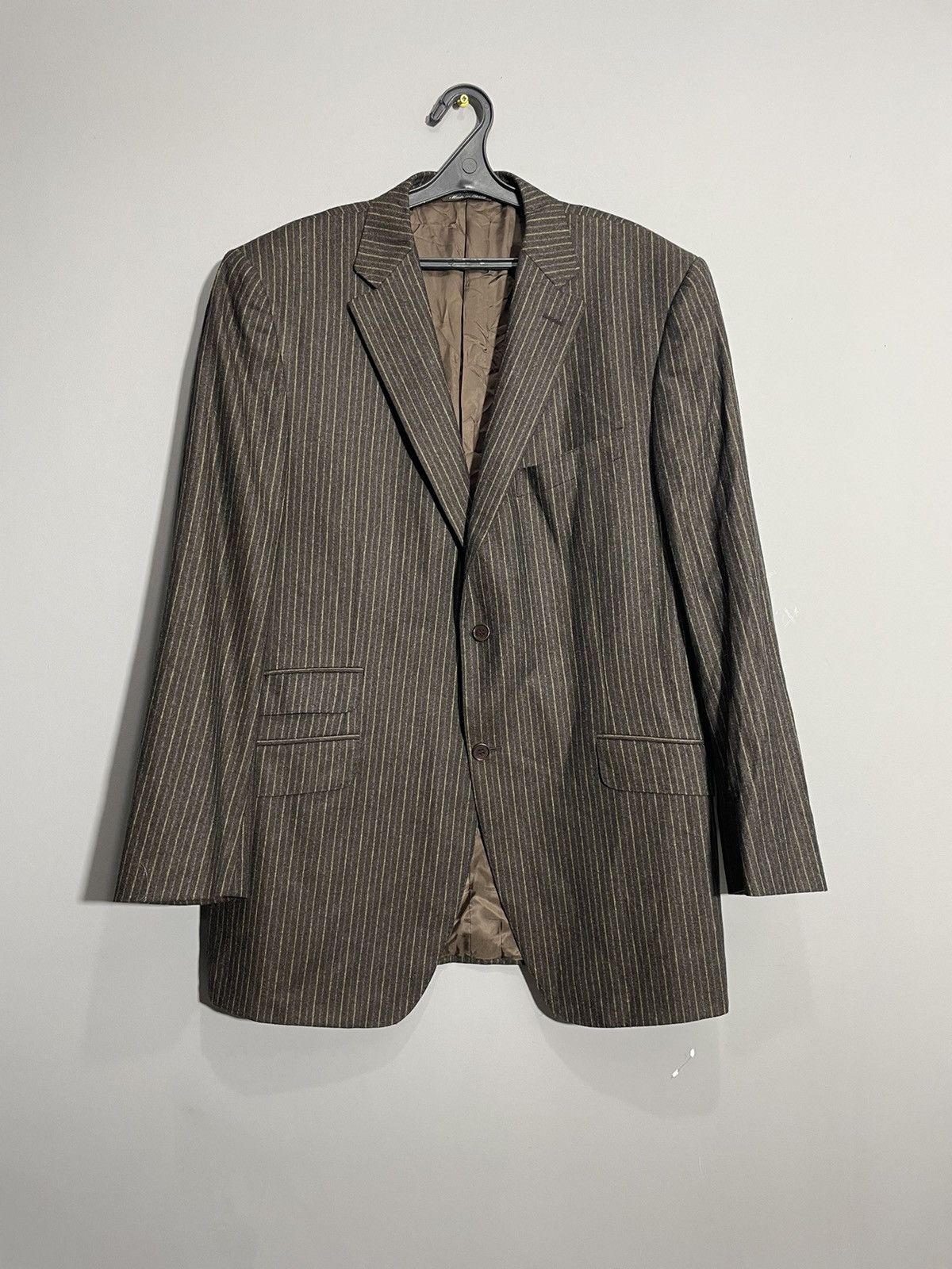 Canali Canali brown striped wool blazer size 56R Size 54R - 1 Thumbnail