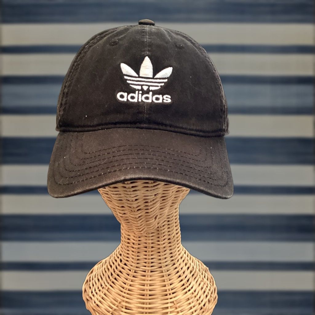 Adidas Adidas Adjustable Baseball Cap One Size Black Cotton Sports Unisex Adults Size ONE SIZE - 1 Thumbnail