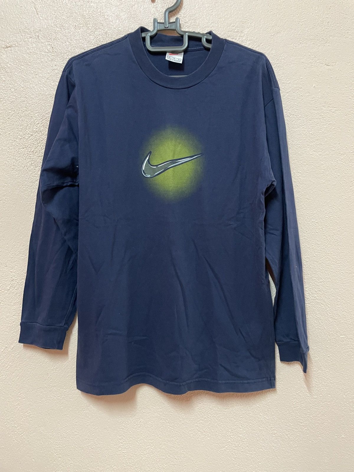 Nike × Vintage Vintage 90’s Nike Swoosh centre Big logo Streetwear Hip Hop Size US M / EU 48-50 / 2 - 2 Thumbnail