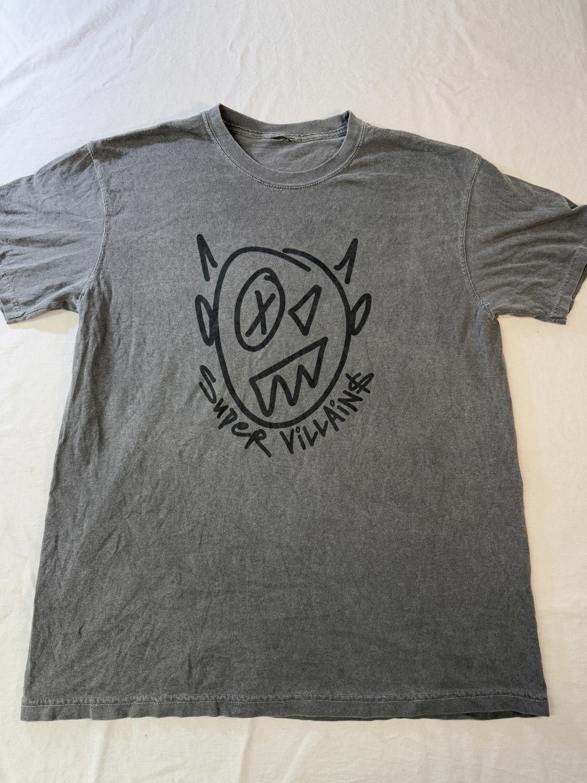 Designer Super Villains T-shirt Devil Head Smiley Doodle Tee Size US L / EU 52-54 / 3 - 1 Thumbnail