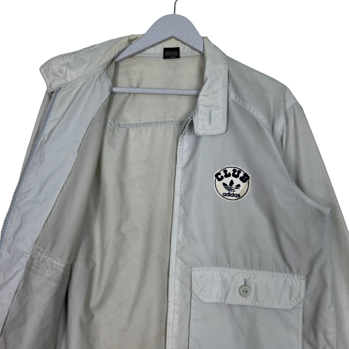 Adidas × Vintage 🔥 80s ADIDAS CLUB LIGHT NYLON JACKET MADE IN JAPAN Size US M / EU 48-50 / 2 - 10 Thumbnail