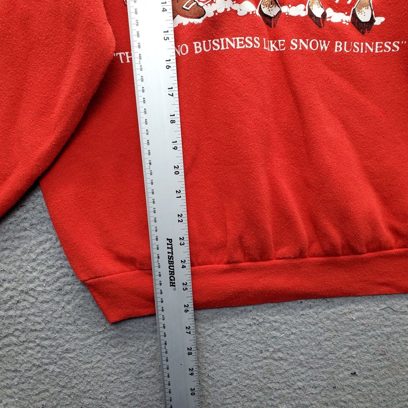 Vintage TNT Unisex Shirt XL Red Santa & Reindeers Christmas Sweatshirt Santa Claus Holiday Christmas TNT by Trau & Loevner Unisex Adults Mens Women Size US XL / EU 56 / 4 - 3 Thumbnail
