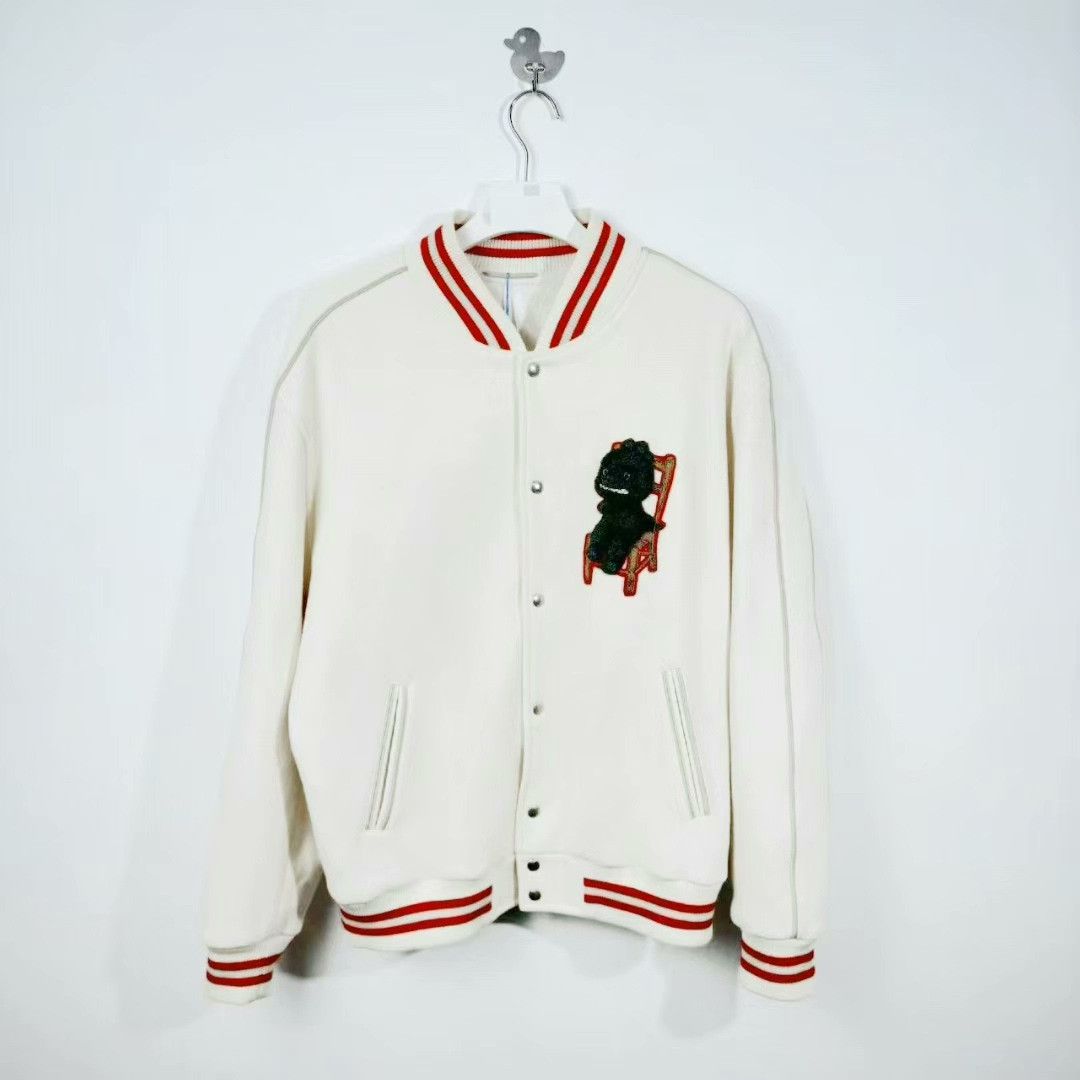 Dior dior dragon year logo wool baseball jacket Size US XL / EU 56 / 4 - 1 Thumbnail