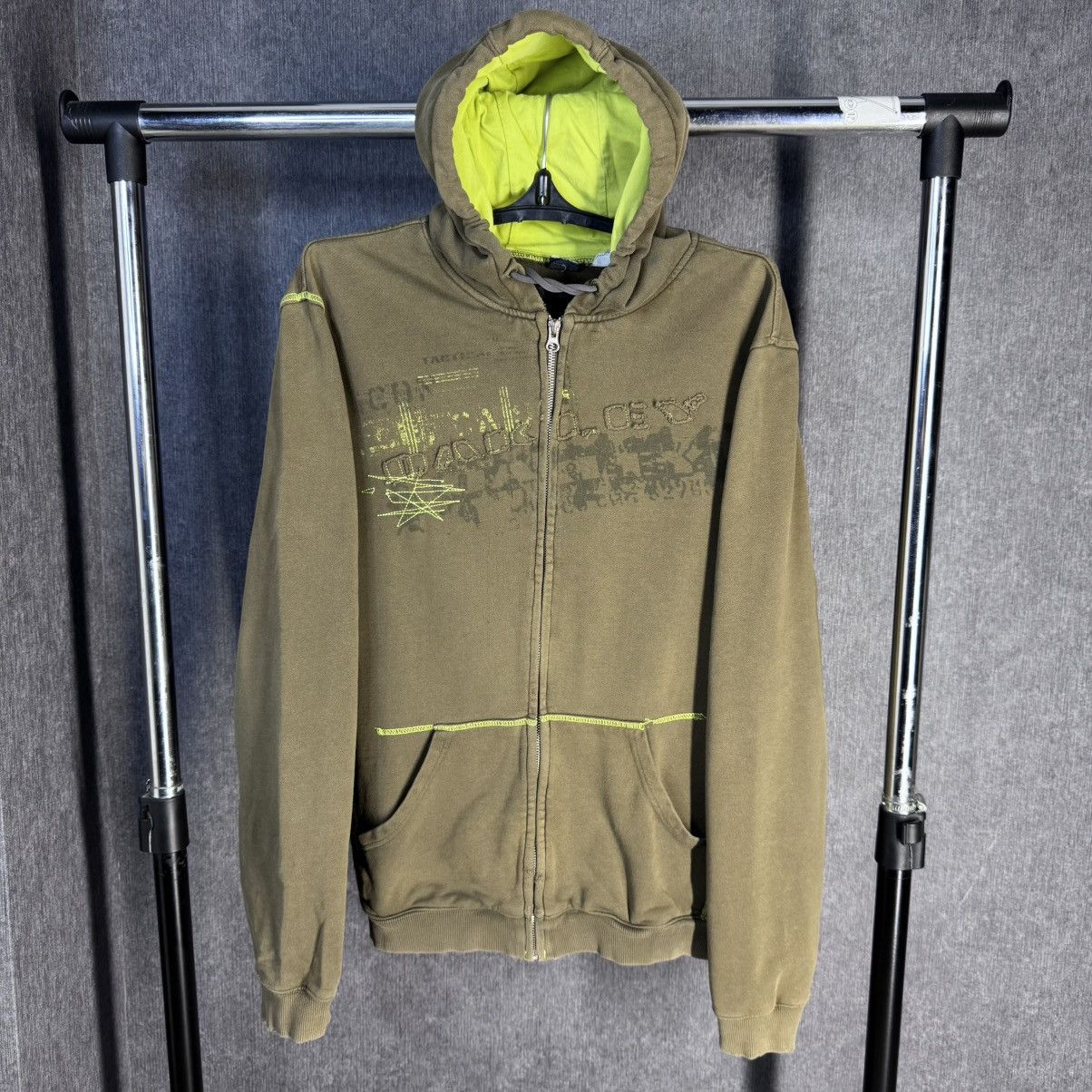 Oakley OAKLEY 00s Big Logo Graphic Vintage Zip Up hoodie y2k Size US L / EU 52-54 / 3 - 1 Thumbnail