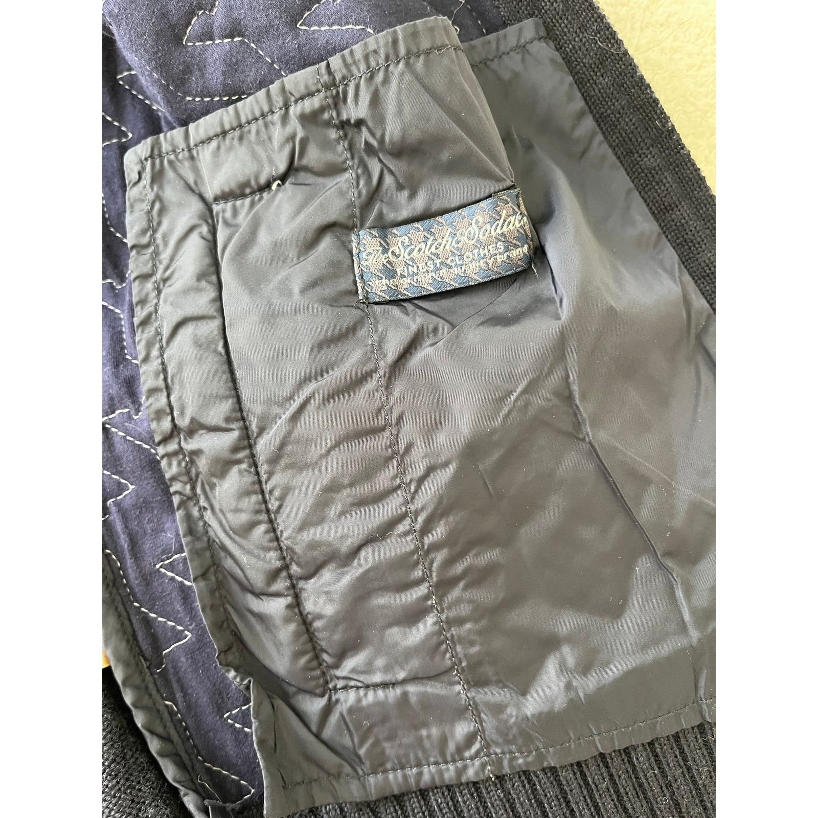 Scotch & Soda Scotch & Soda Bomber Jacket Men Medium Blue Wool Blend Size US L / EU 52-54 / 3 - 4 Thumbnail