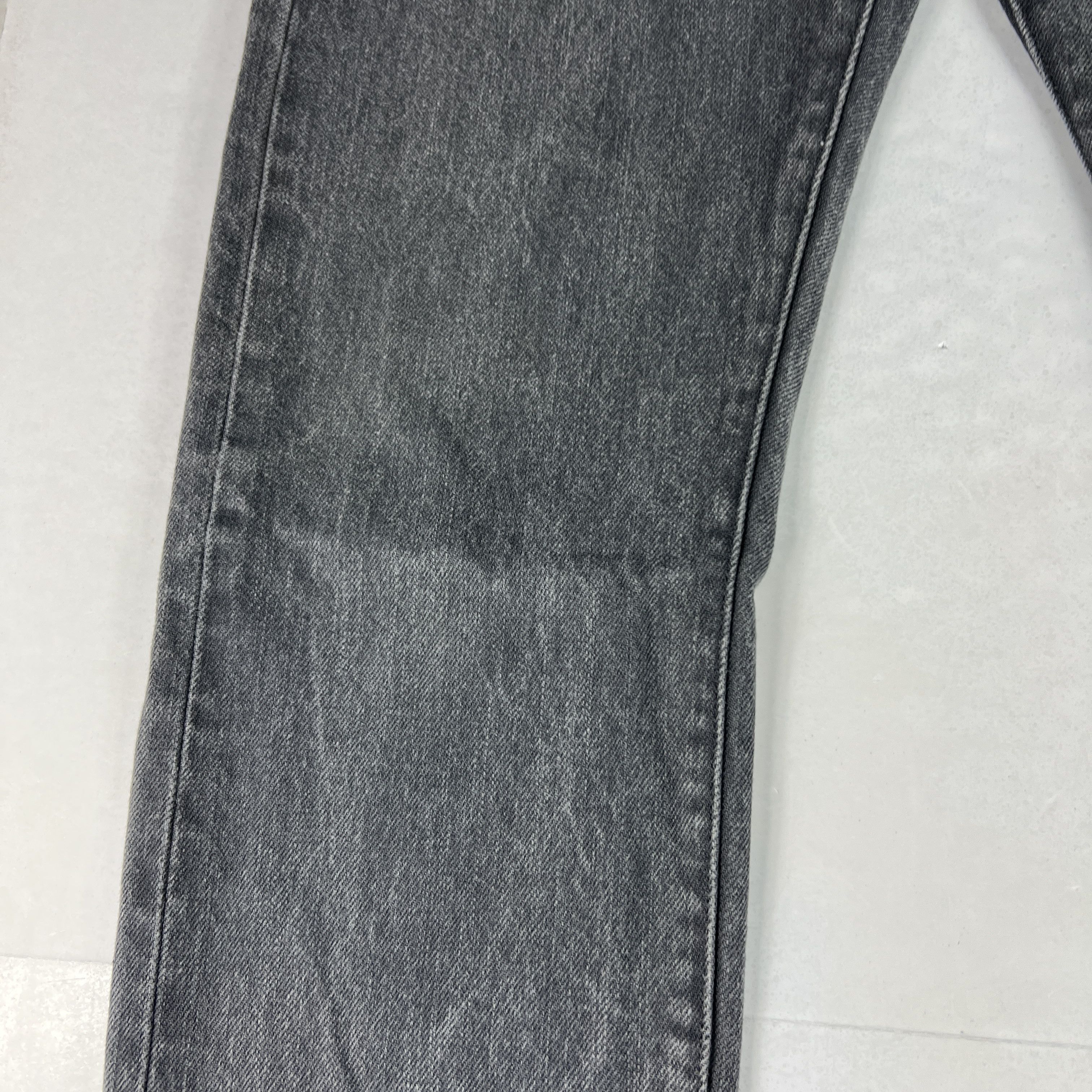 Levi's Levi's Selvedge Jeans Matchstick Skinny Grey Faded Denim Size US 32 / EU 48 - 5 Thumbnail