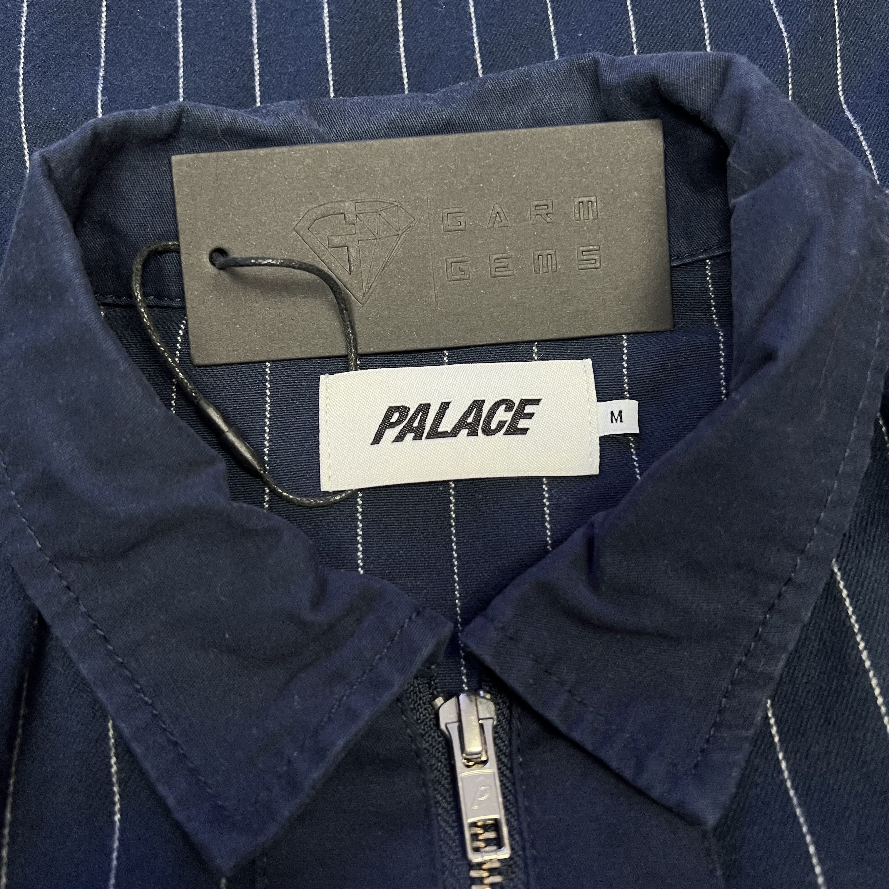 Palace Palace Pinstripe Zip Shirt Size US M / EU 48-50 / 2 - 4 Thumbnail