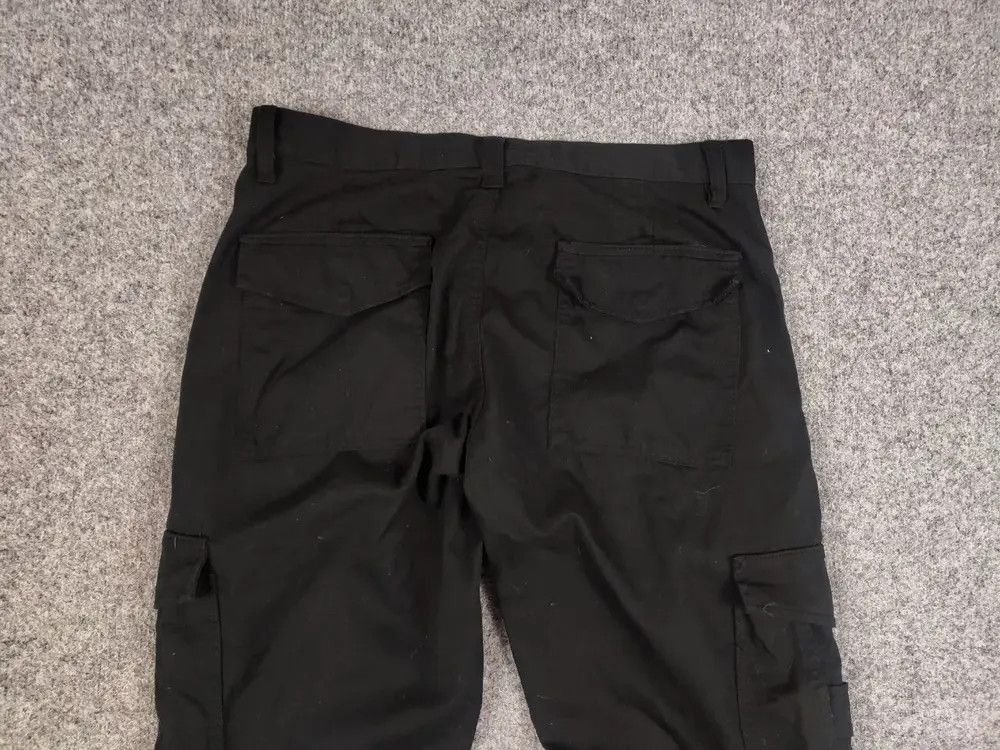 Japanese Brand Vintage 90's Japanese design black multi pocket Cargo Pants Size US 34 / EU 50 - 6 Thumbnail