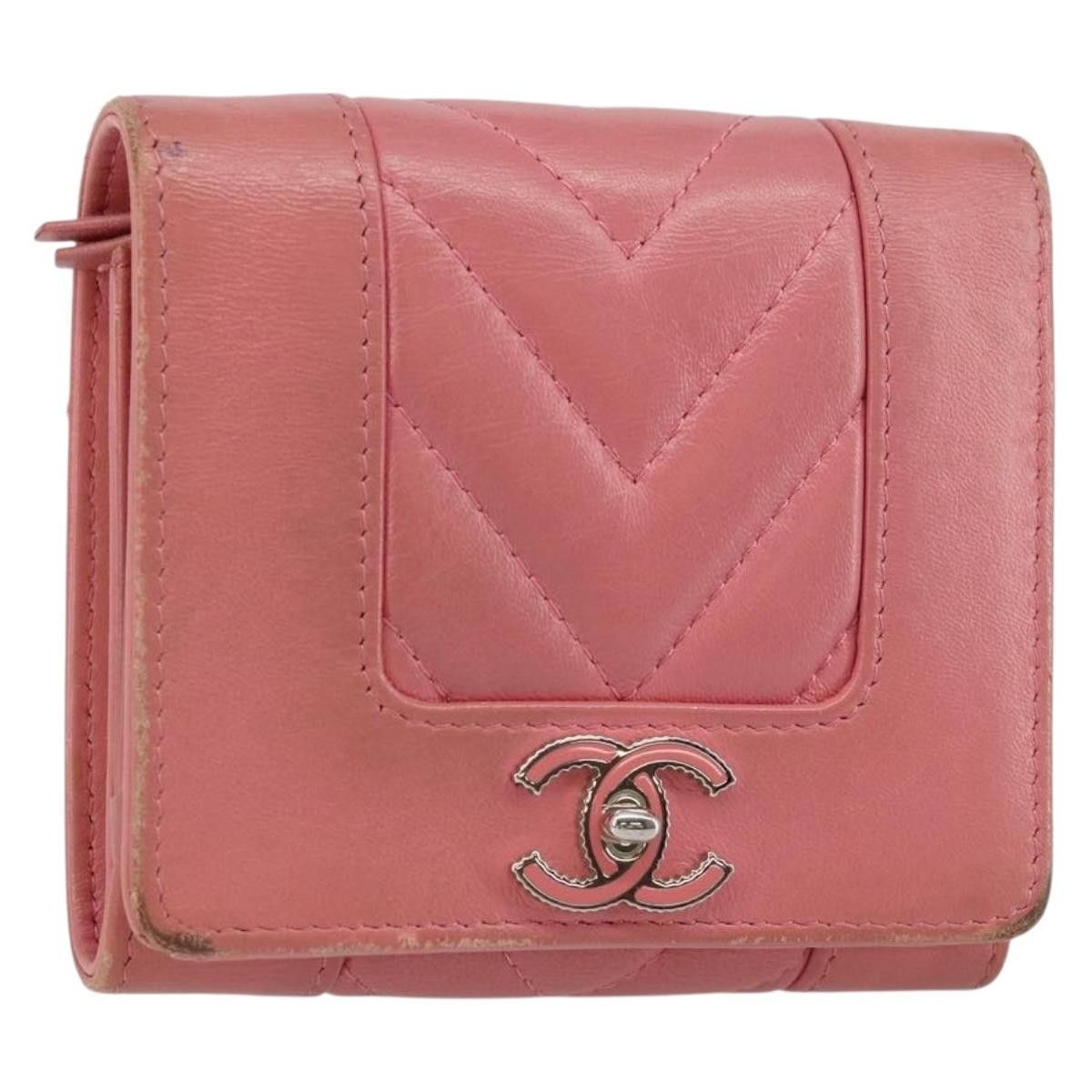 Chanel Chanel V Stitch Coco Mark Trifold Wallet Size ONE SIZE - 1 Thumbnail