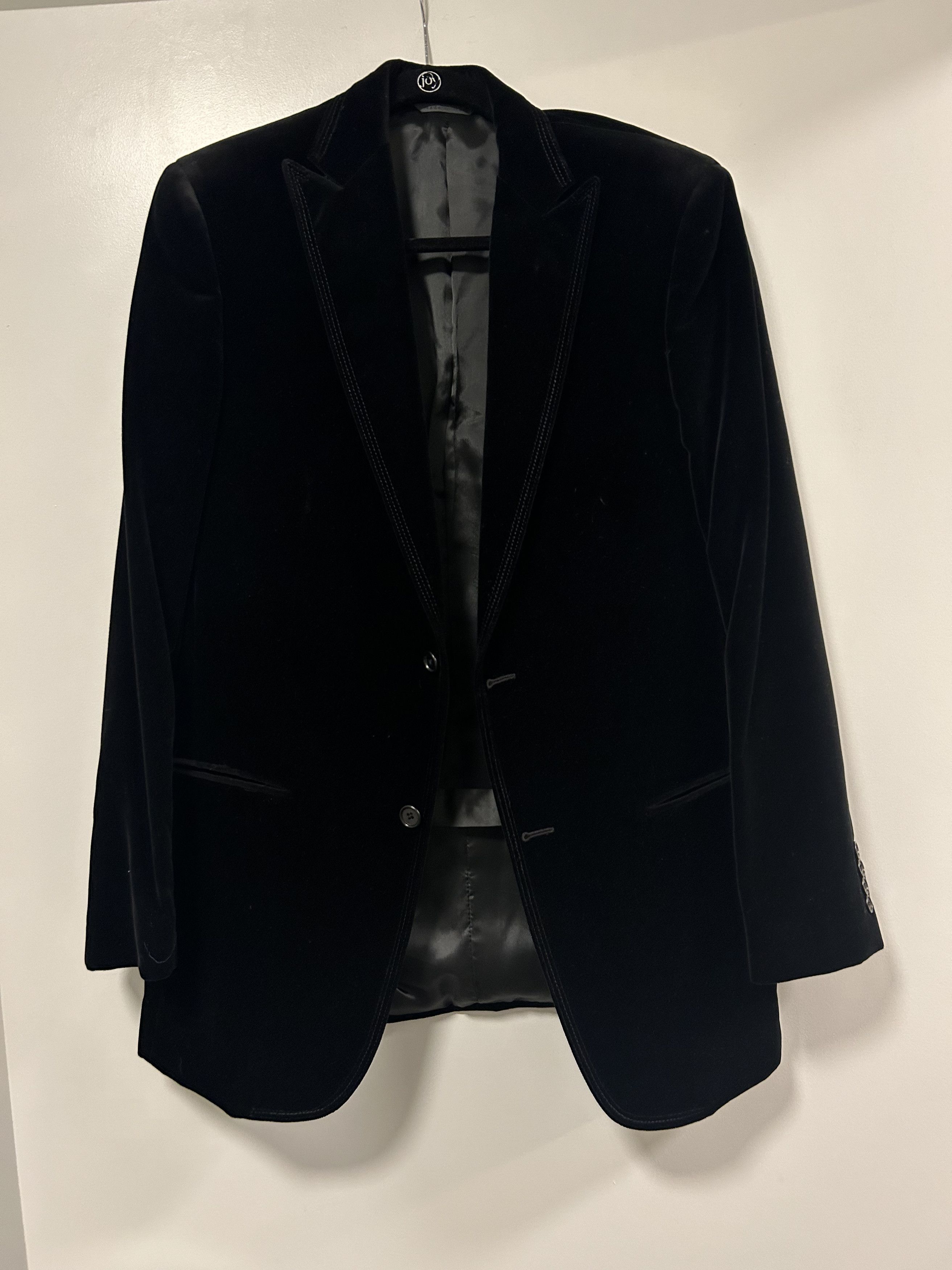 John Varvatos Varvatos velvet black blazer Size 48R - 2 Thumbnail
