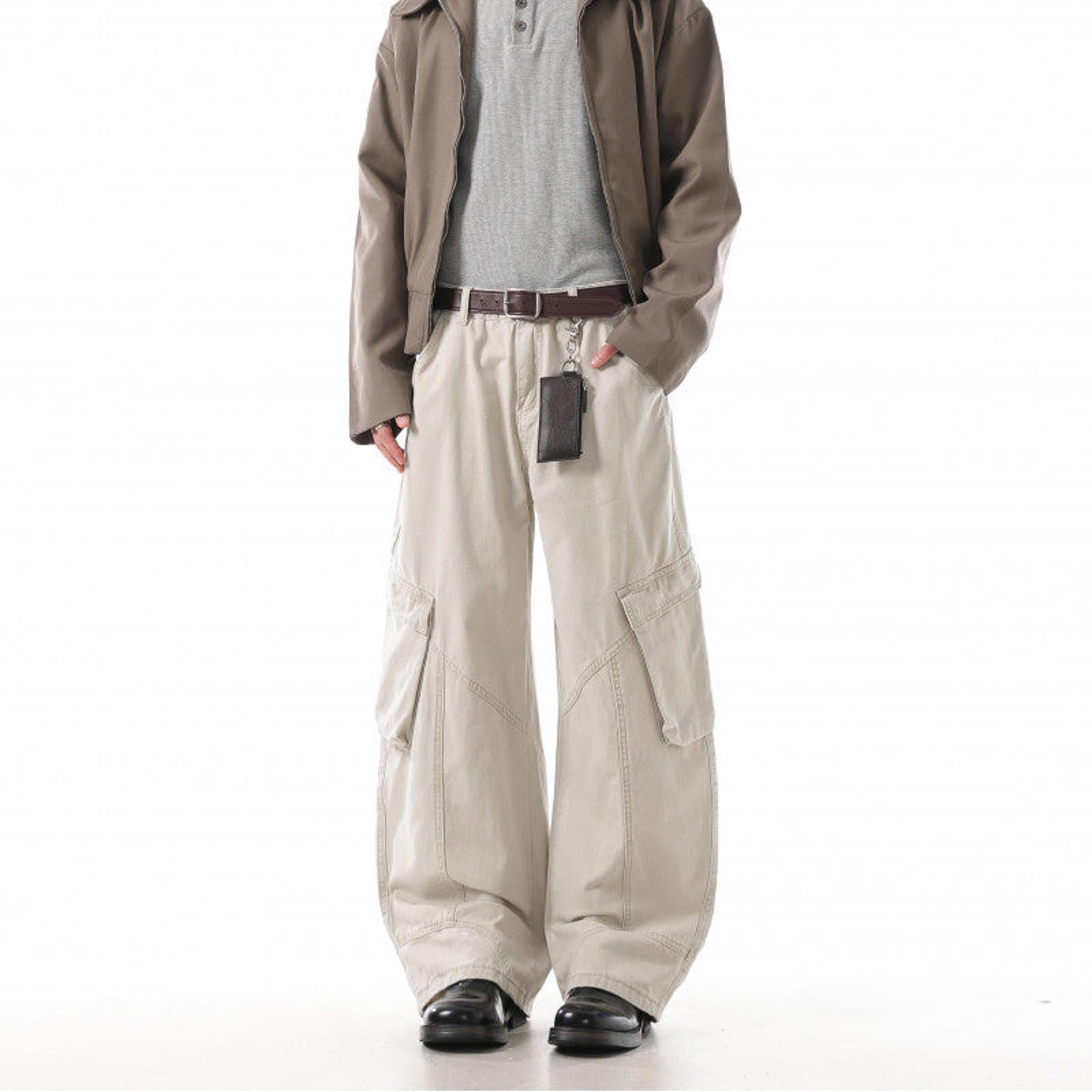 Jean Wide Leg Cargo Jeans Baggy Fit Utility Pants Size US 32 / EU 48 - 5 Thumbnail