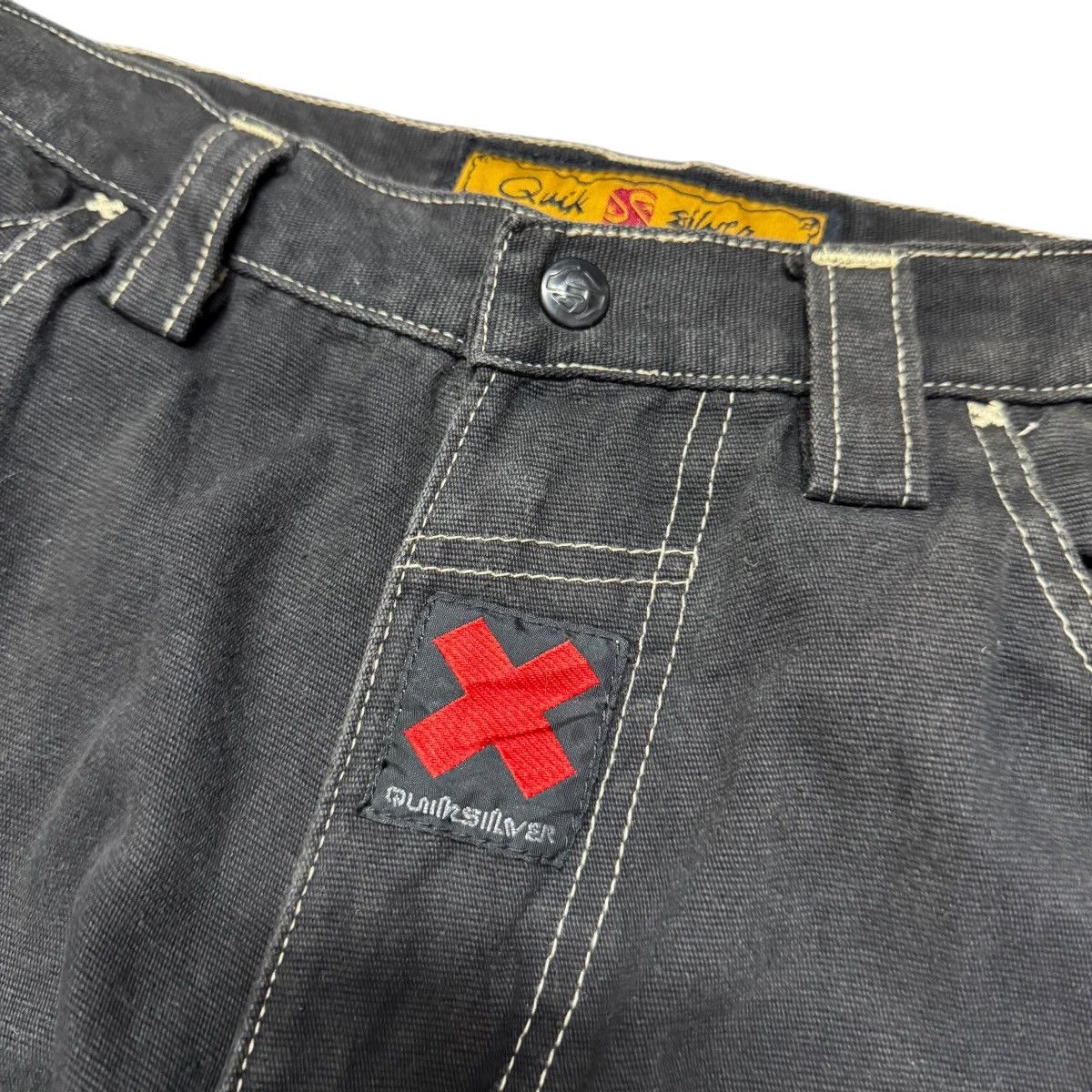 Quiksilver Vintage Quiksilver Denim Baggy Skater Pants Size US 31 - 6 Thumbnail