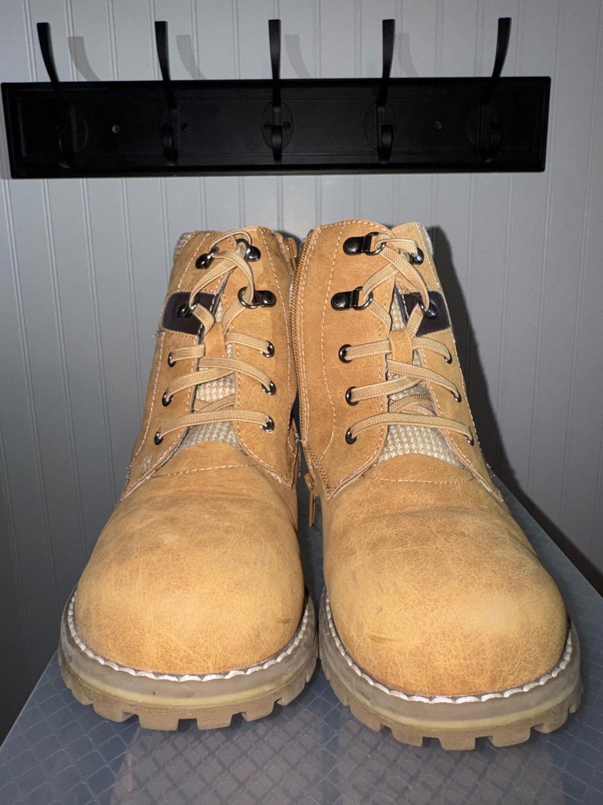 Mario Bruni Bruno Marc Tan Lace-Up Work Boots Size US 5 / EU 37 - 1 Thumbnail