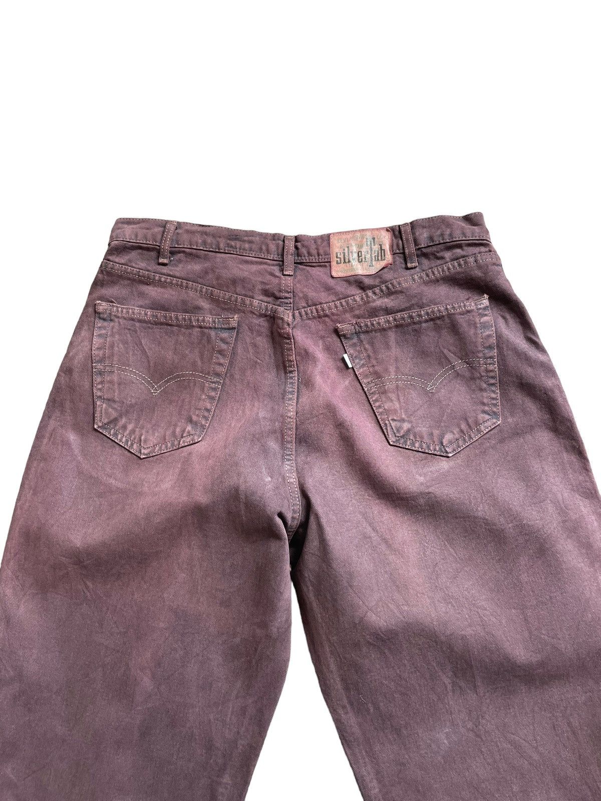 Levi's Vintage Rare 90’s Levis Silvertab Baggy Maroon Colour Size US 36 / EU 52 - 8 Thumbnail