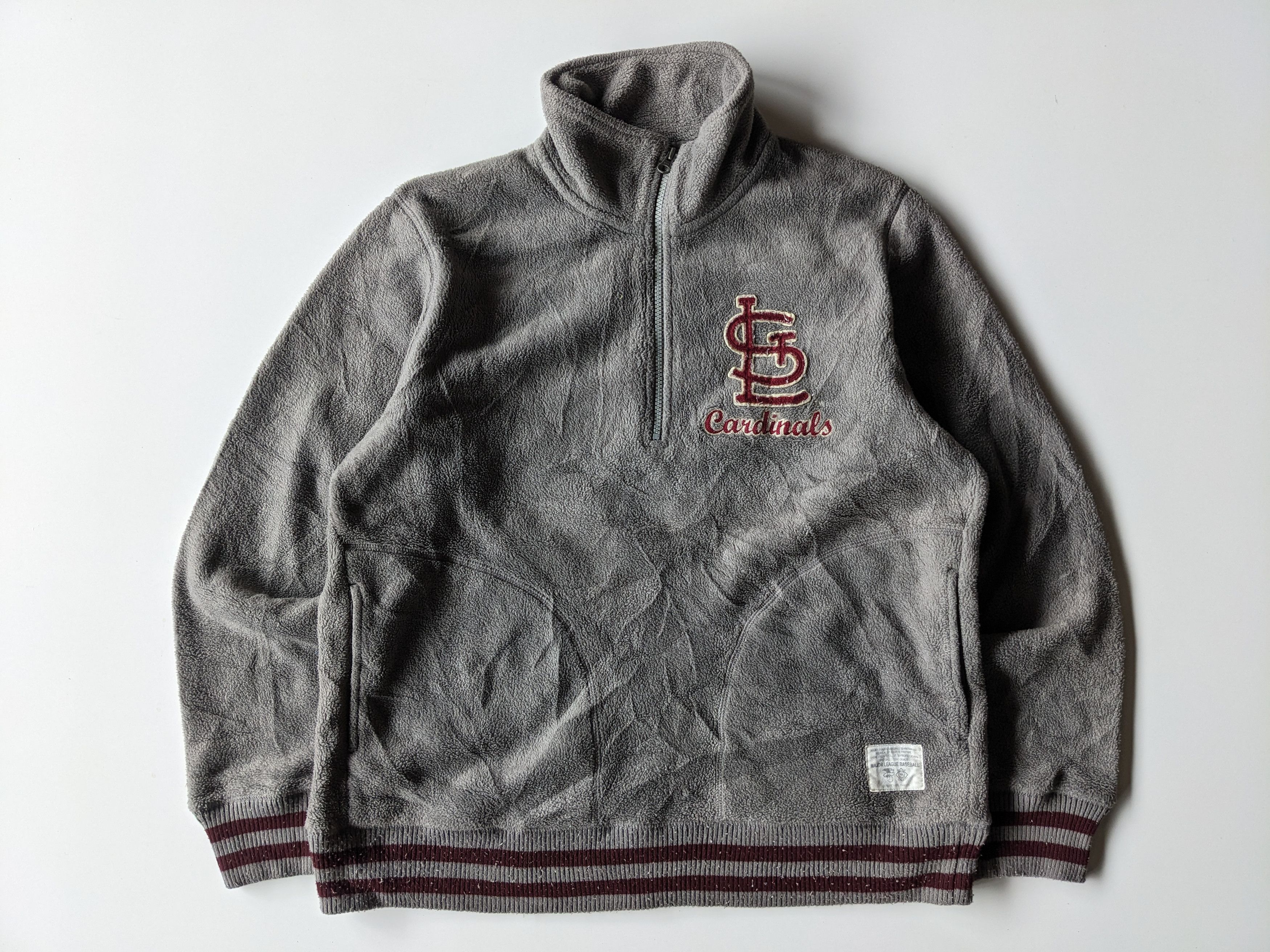 MLB × Vintage MLB St.Louis Cardinals half zipper Size US XL / EU 56 / 4 - 2 Thumbnail