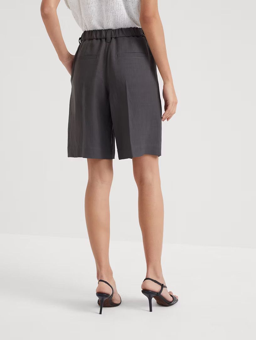 Brunello Cucinelli o1la1rc1a0425 Bermuda Shorts in Charcoal Size 27" / US 4 / IT 40 - 3 Thumbnail