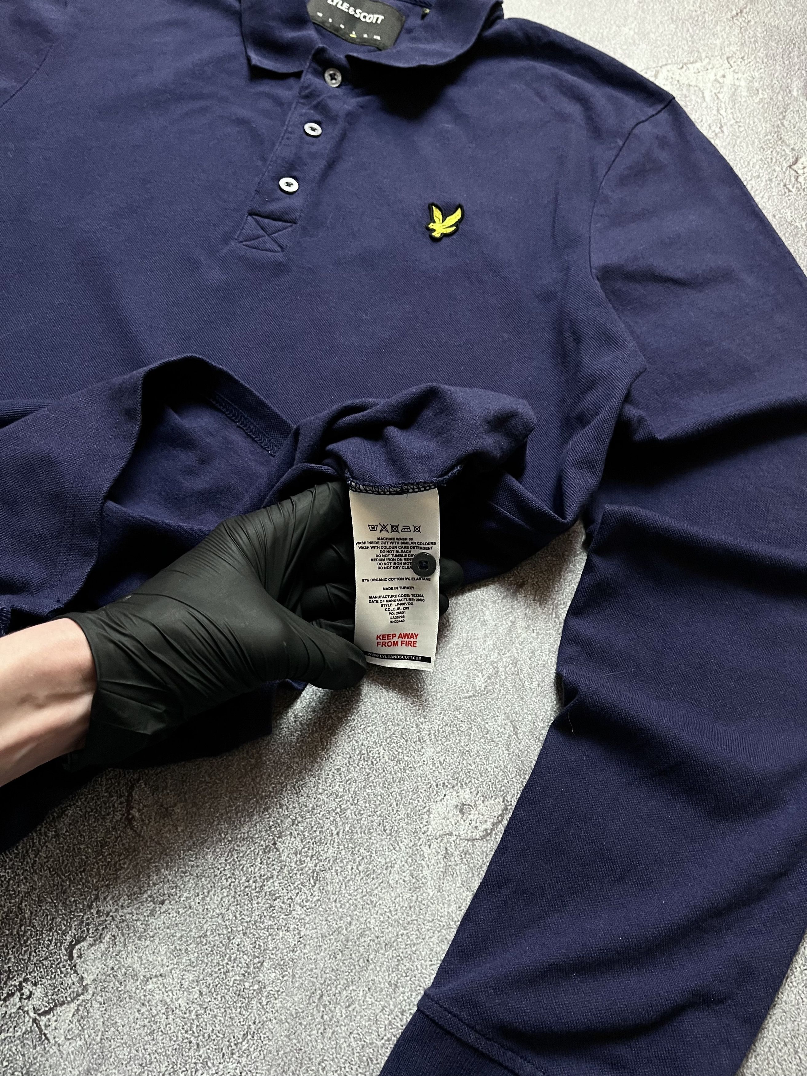 Lyle & Scott Vintage Long Sleeve Lyle Scott Big Logo Casual Striped Size US L / EU 52-54 / 3 - 6 Thumbnail