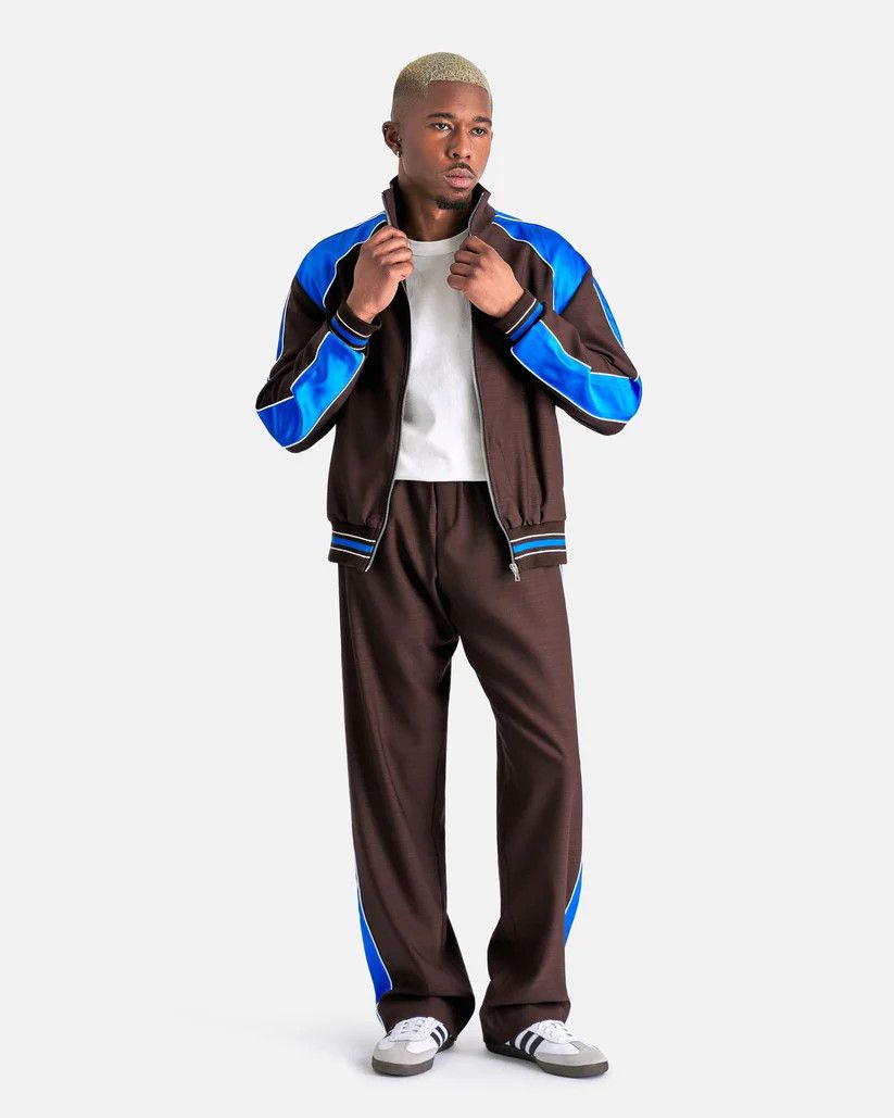 Wales Bonner o1s1v1r1oon0925 Courage Trousers in Dark Brown/Blue Size US 32 / EU 48 - 6 Thumbnail