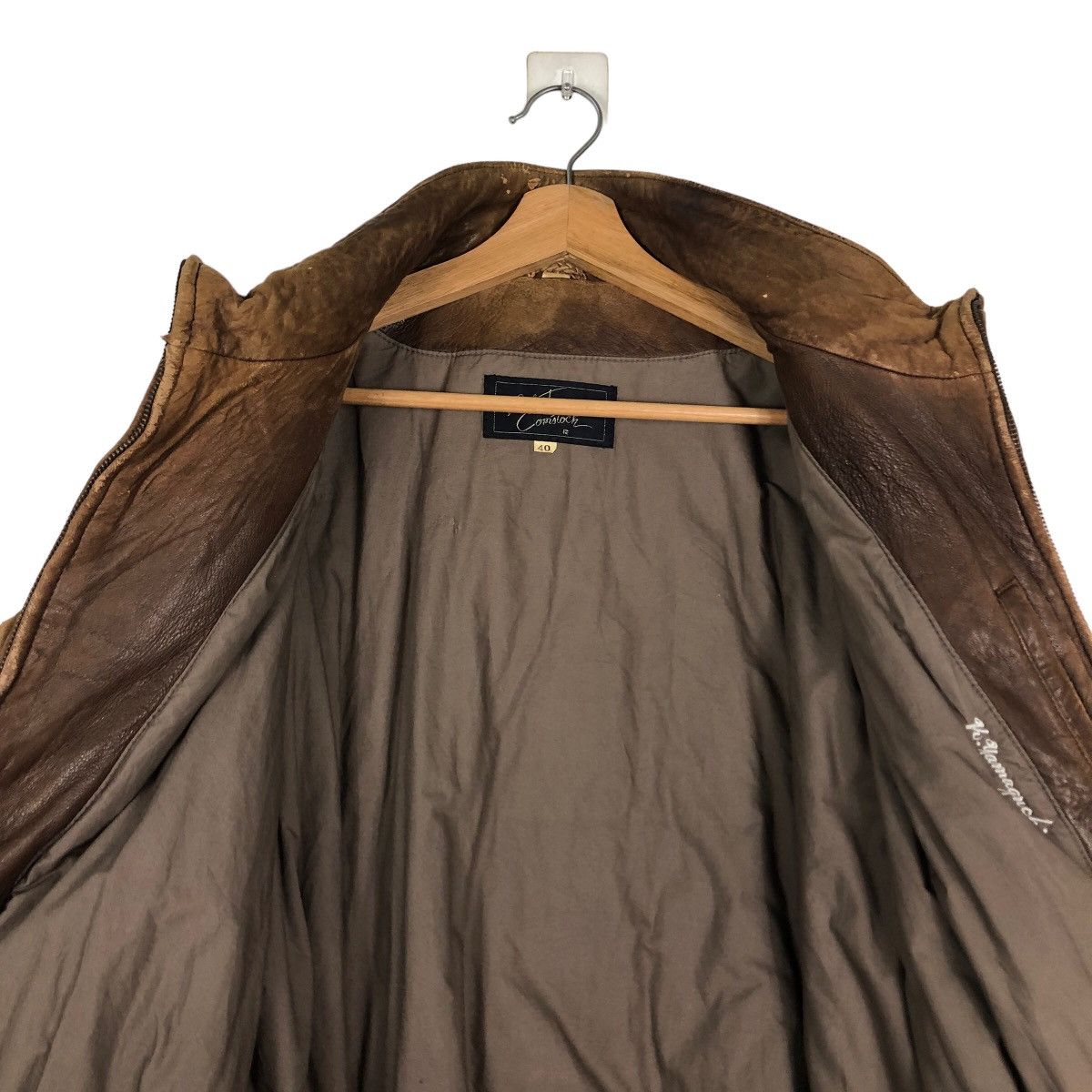 Japanese Brand 🔥Vintage 60’s Fly Genuine Leather Jacket Robert Comstock Size US M / EU 48-50 / 2 - 14 Thumbnail